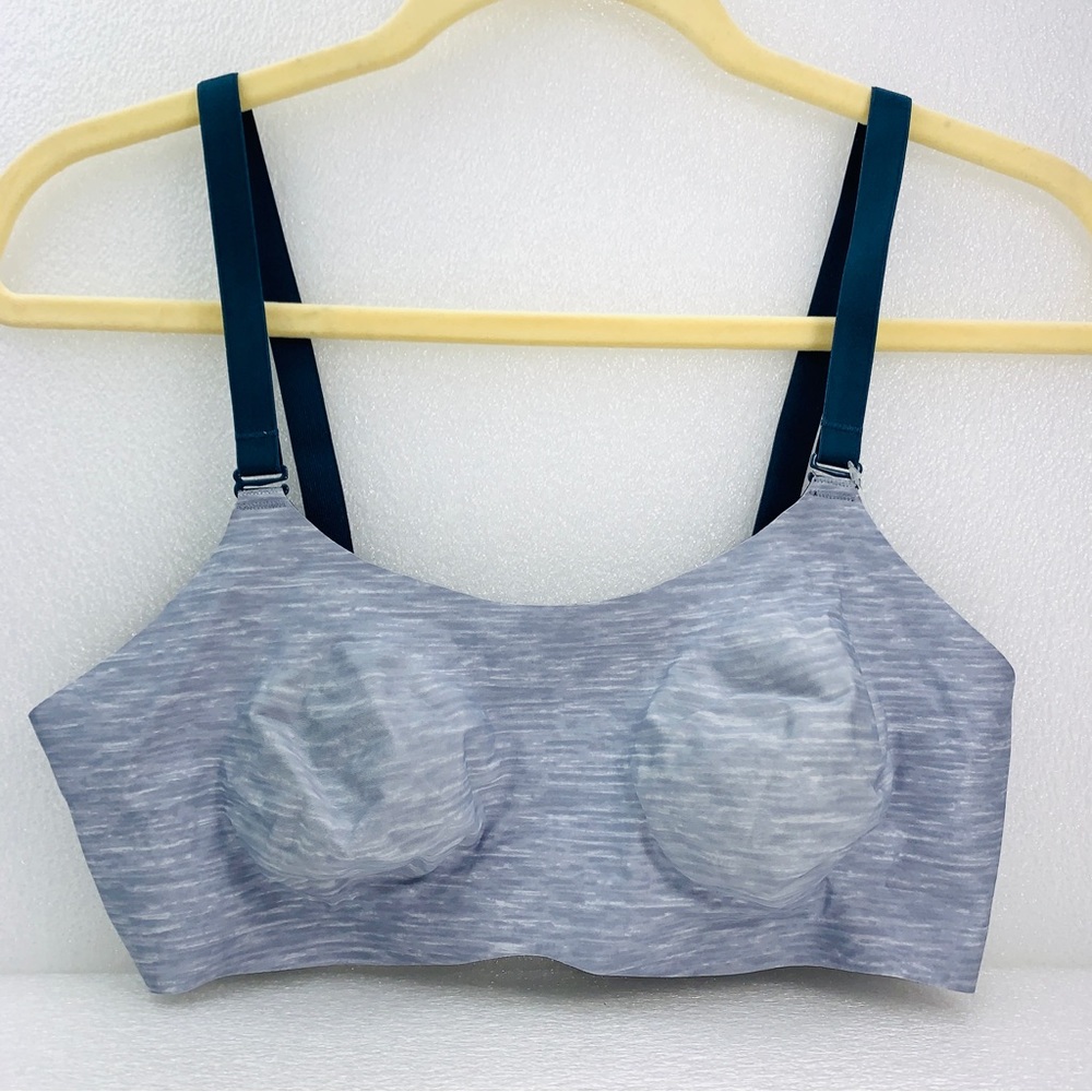 KNIX Padded Evolution Bra Thin Strap Reversible - Grey Silver